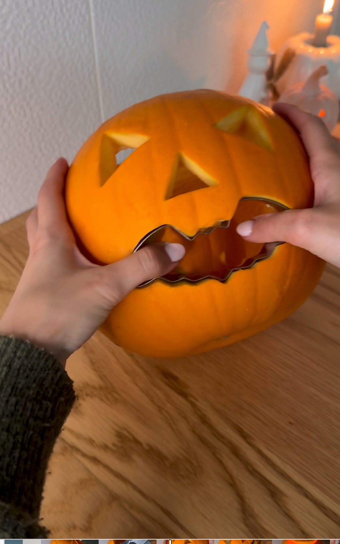 Pumpkin carving hack