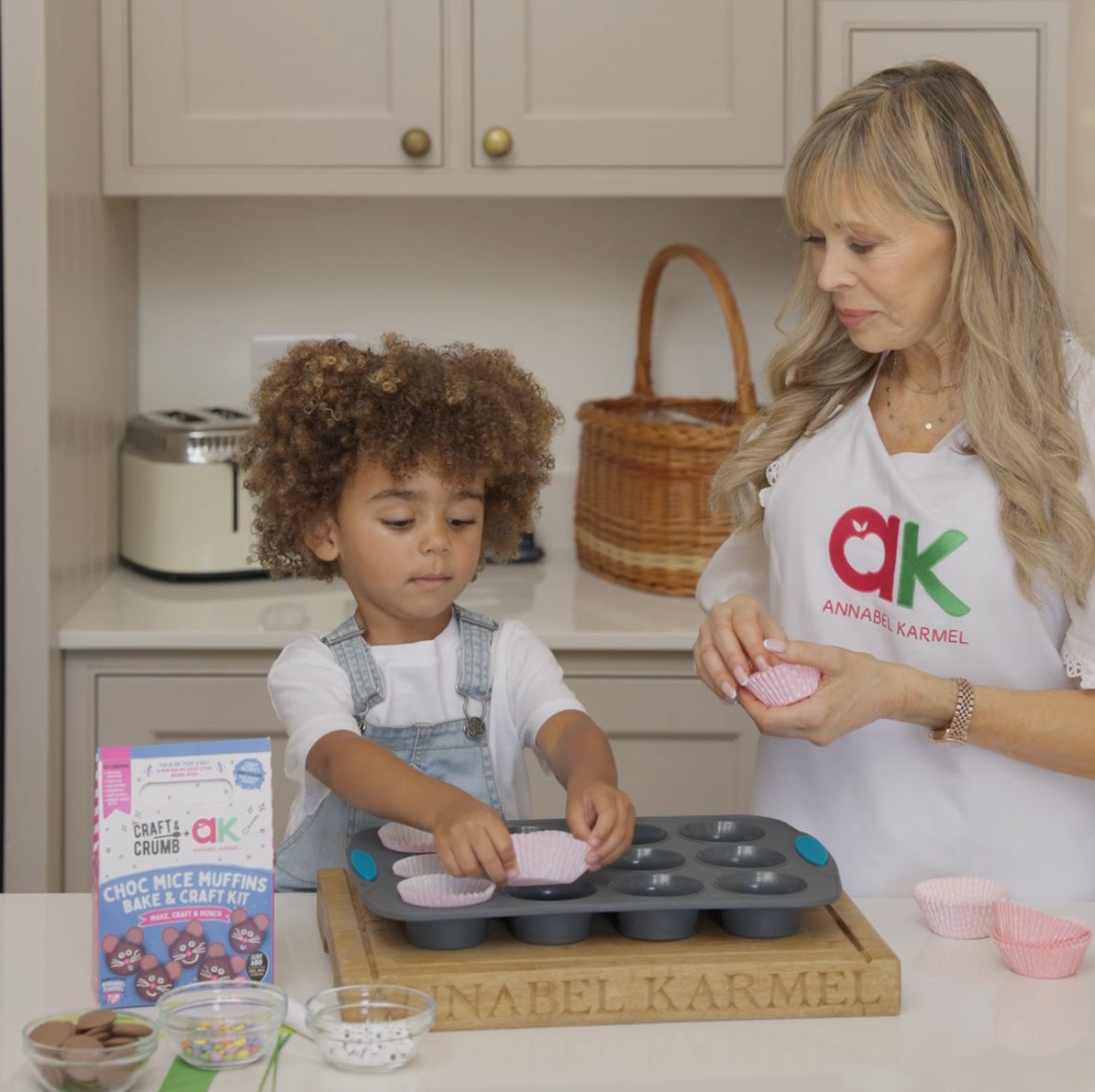 Annabel Karmel bakes mice muffins