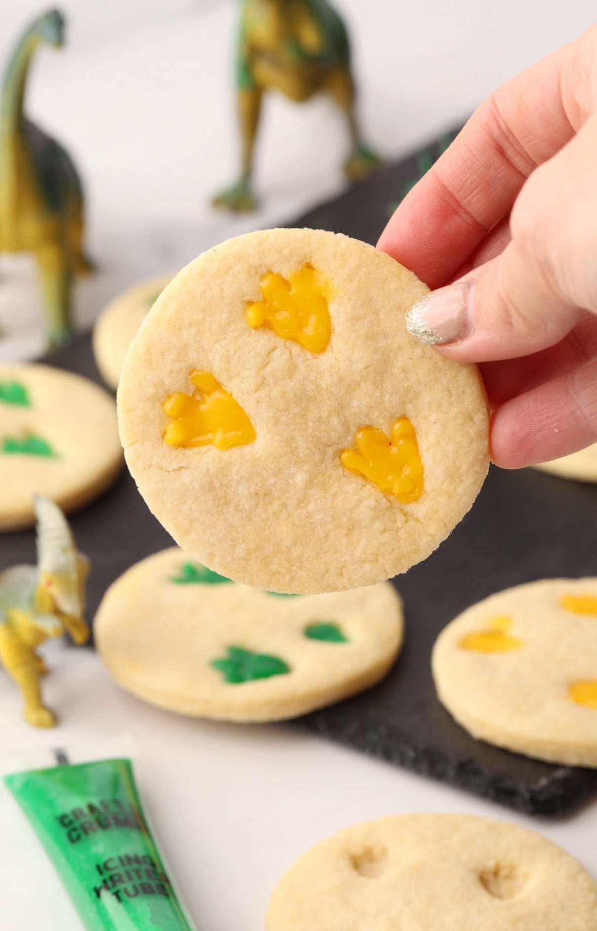 Dinosaur feet stamp cookie recipe