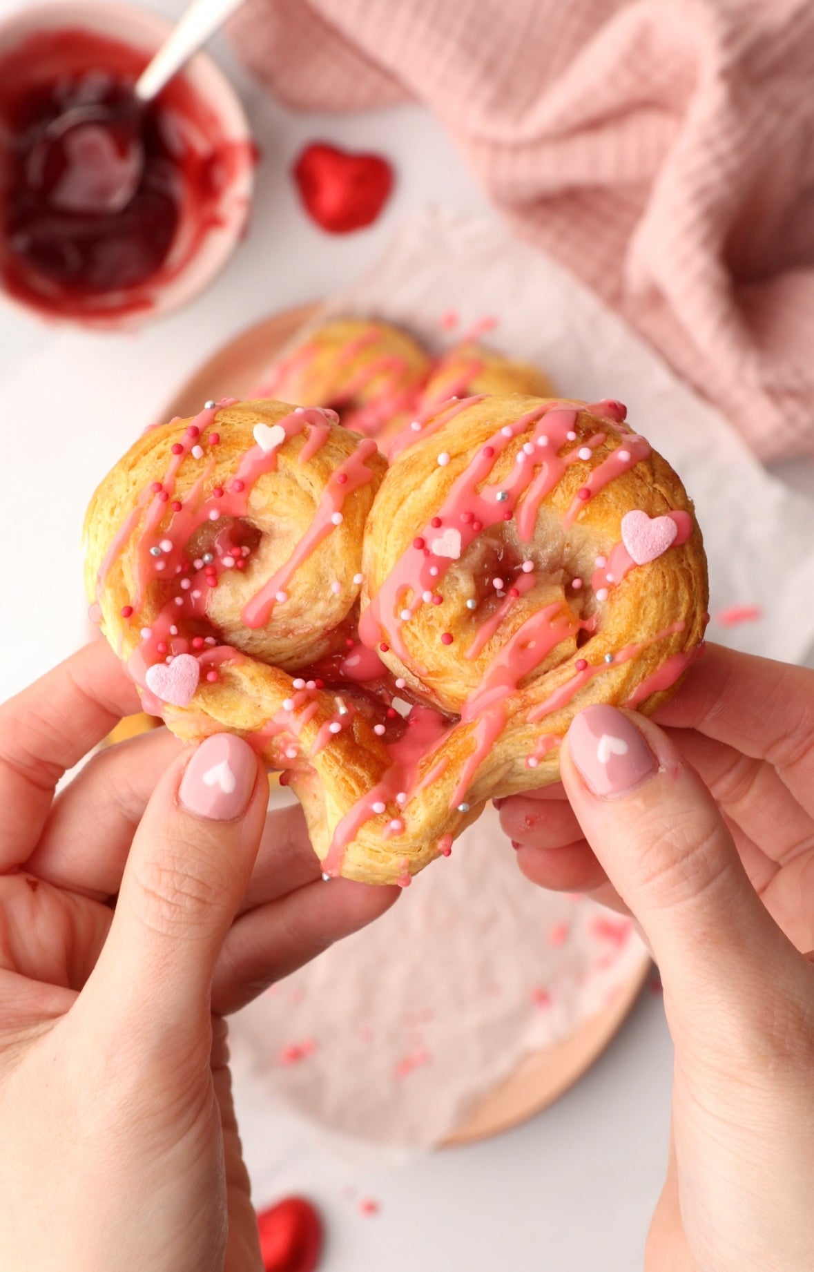 Valentine Heart cinnamon Roll recipe